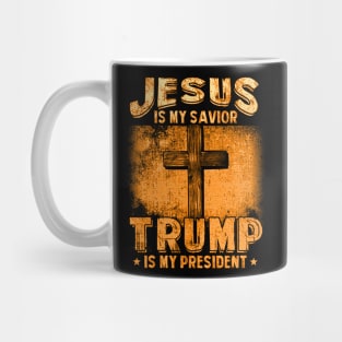 Jesus Is My Savior Trump Is My President Squared 2020 Gifts Mug